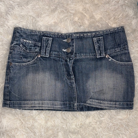 Nikibiki Dresses & Skirts - Nikibiki Y2K Denim Micro Mini Skirt